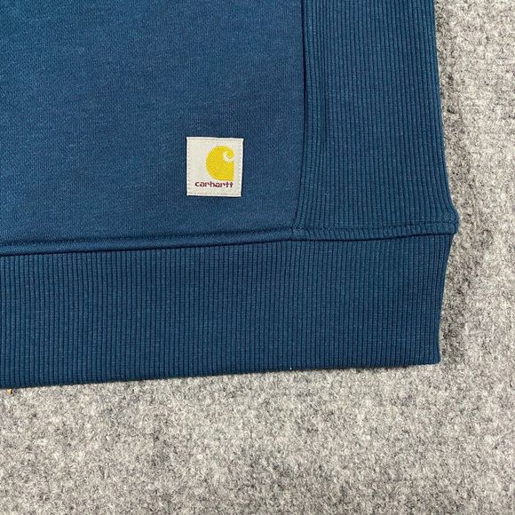 Carhartt Midweight Logo Sleeve Graphic Sweatshirt Womens 2X Relaxed Fit Blue NWT - Picture 6 of 16